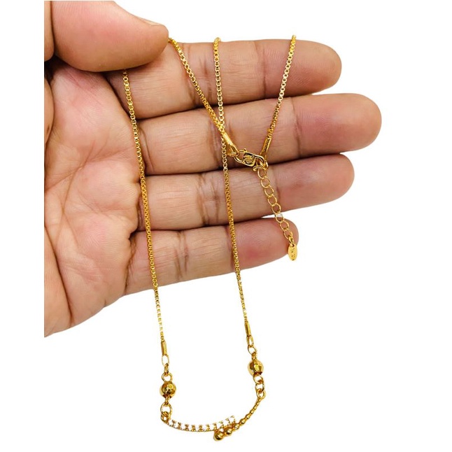 kalung set leontin//kalung perhiasan lapis emas//kalung permata