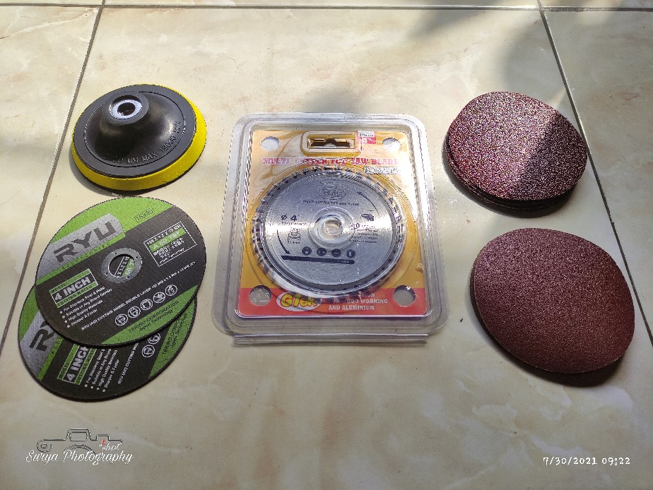 Pad Velcro 4 4 Inch Nrt-pro 100mm M10 Tatakan Amplas Bulat Tempel Kretekan Dudukan Perekat Poles