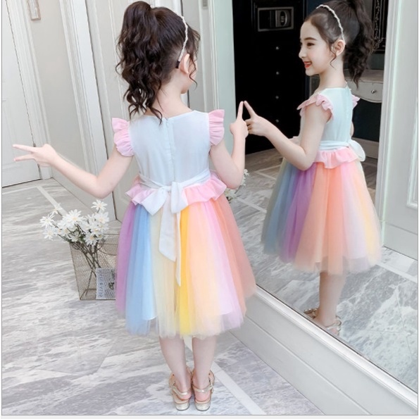 dress unicorn tutu rainbow baju anak kuda unicorn import UNICORN RAINBOW dress ulang tahun