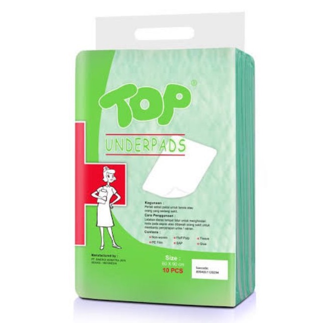 Top Underpads Perlak isi 10