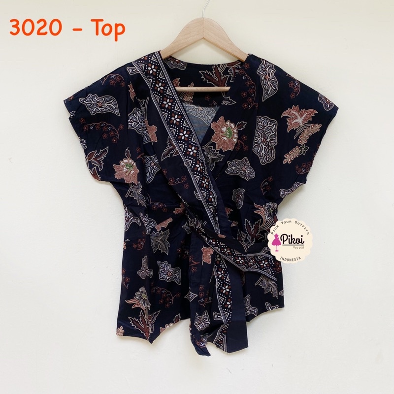 Setelan batik wanita modern / set batik atasan rok wanita /one set seragam batik kantor wanita /3020