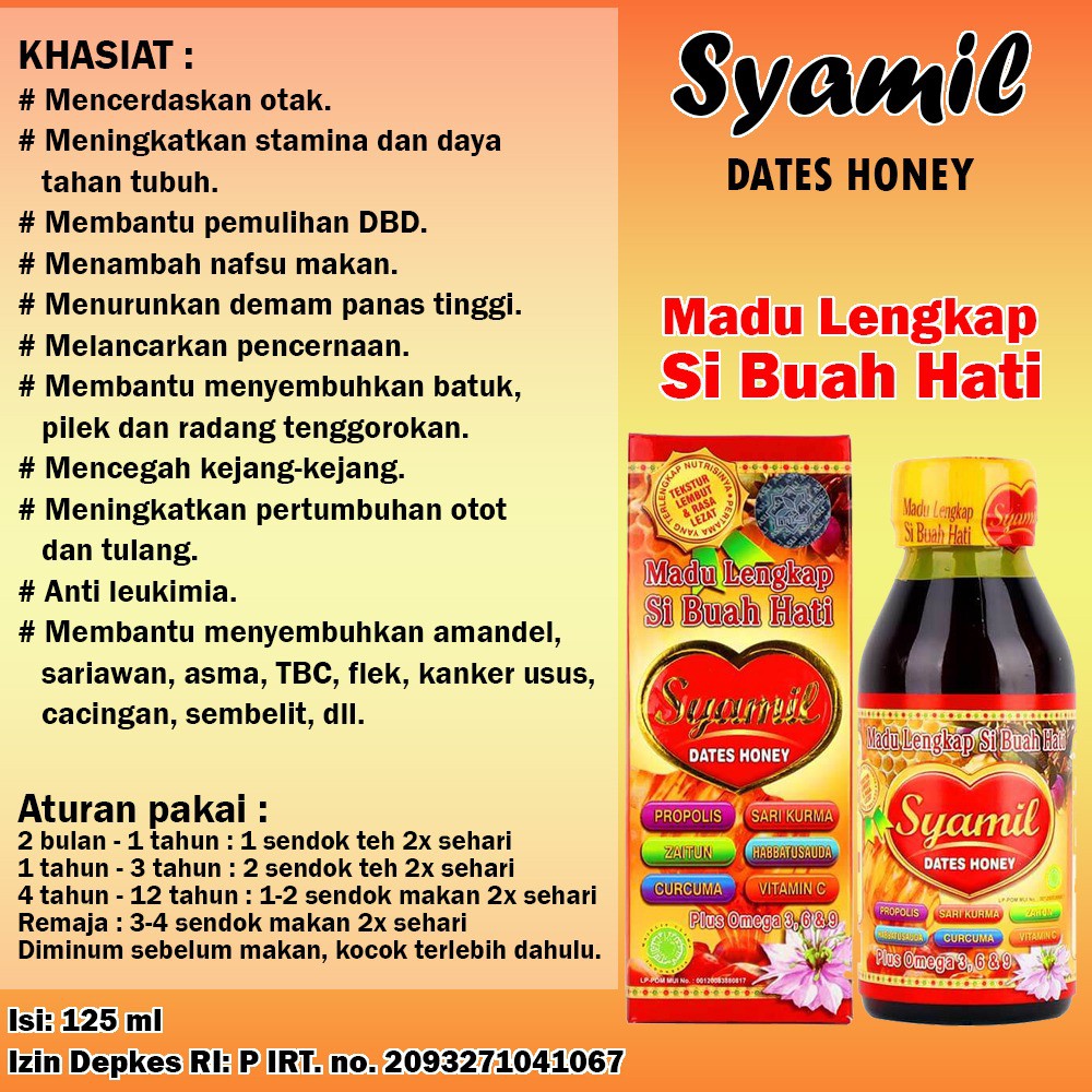 Syamil Dates Honey | Madu Anak | Syamil Anak Madu Lengkap Si Buah Hati