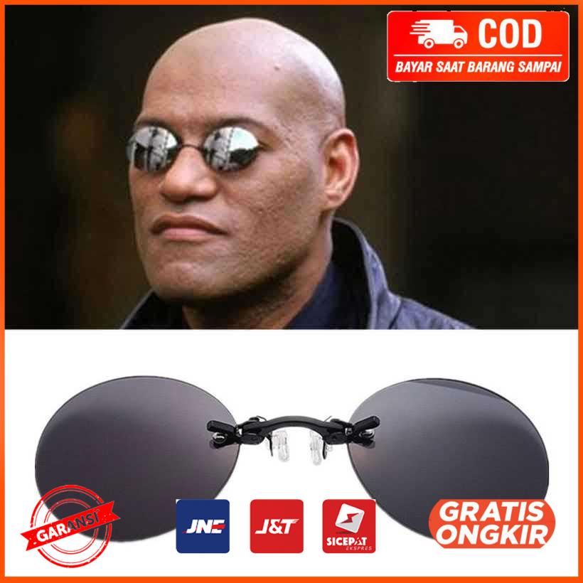 Lensa Klip Kacamata Clip on Sunglasses Matrix Morpheus WE548