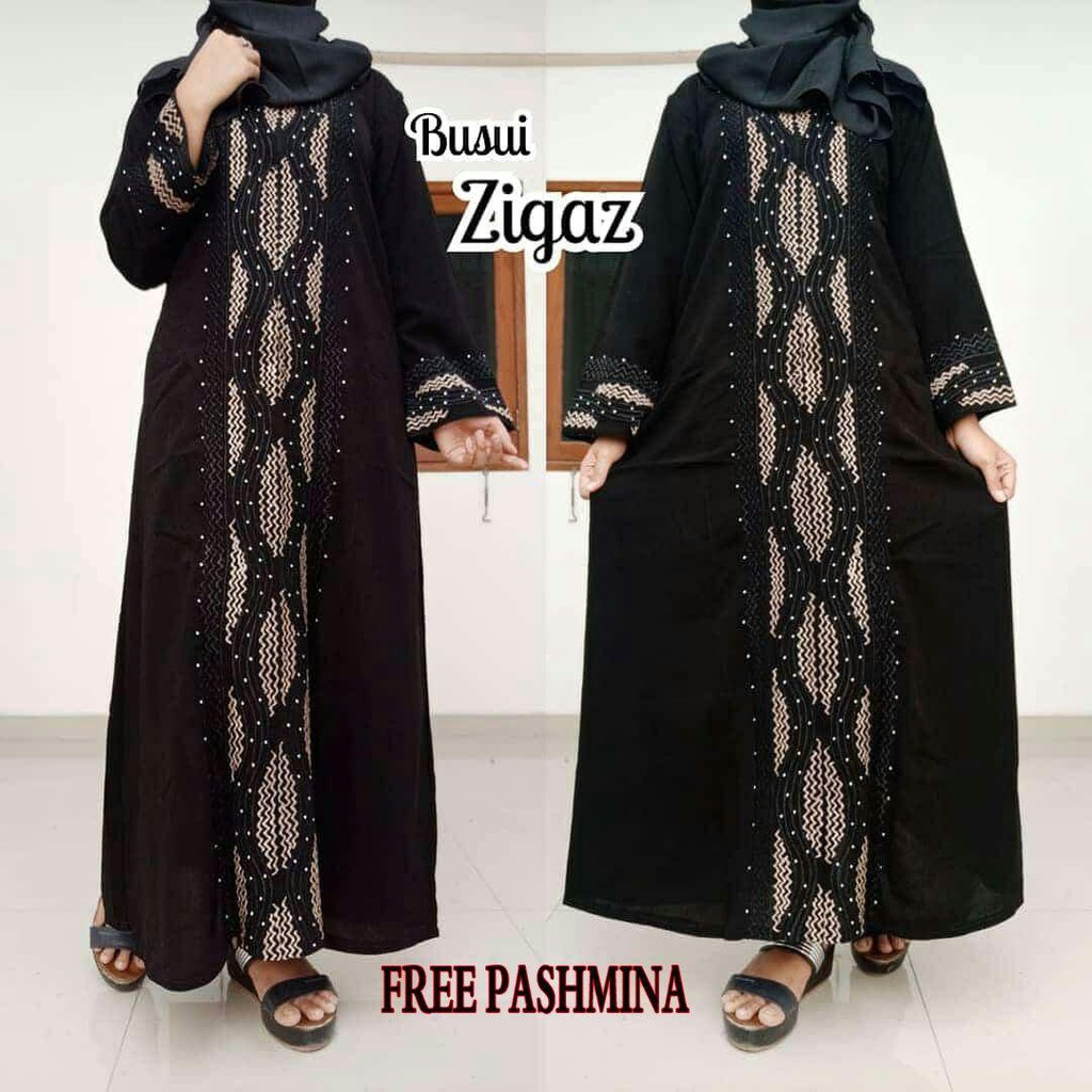 New Gamis Abaya Busui Abaya Bordir Busui Turki Abaya Arab Hitam Bord