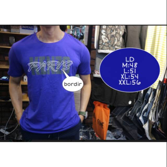 Kaos pria import kenzo biru