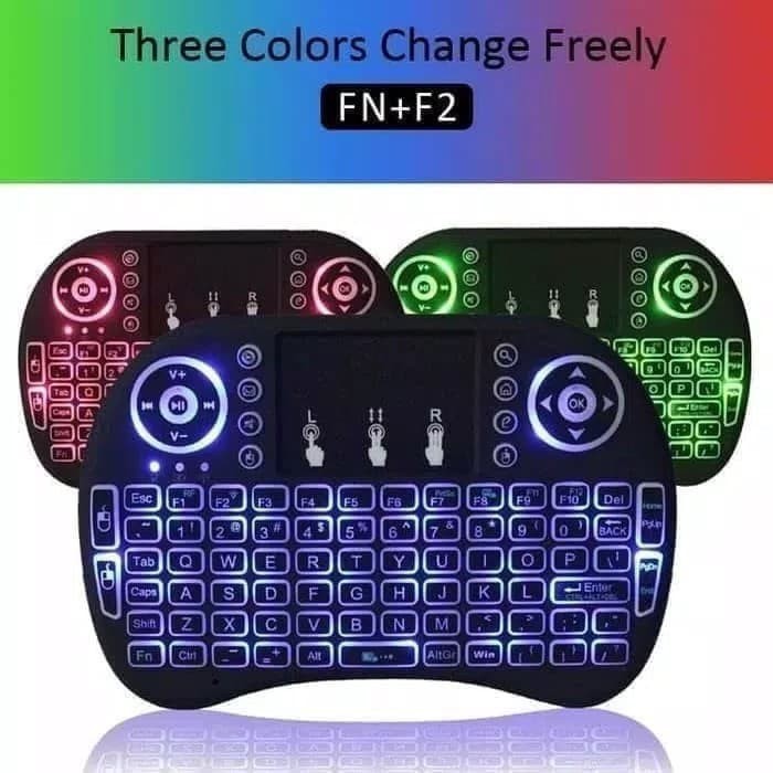 good quality Mini Keyboard i8 Backlite 3Warna for Android Tv Box