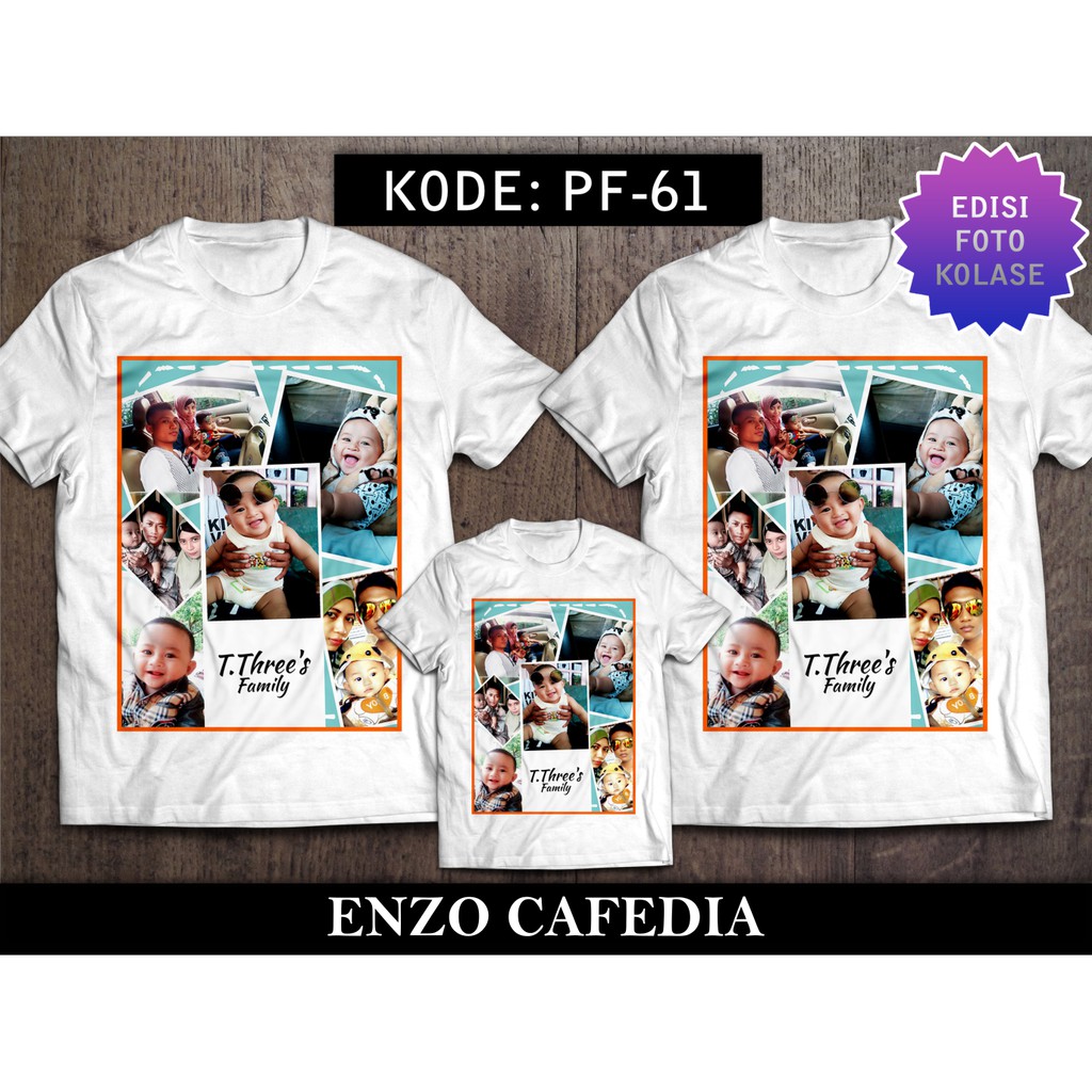 Harga Paket Lebih Hemat | Jual Baju Kaos Keluarga | Kaos Couple Family Ultah | Desain Kaos Foto Kelu