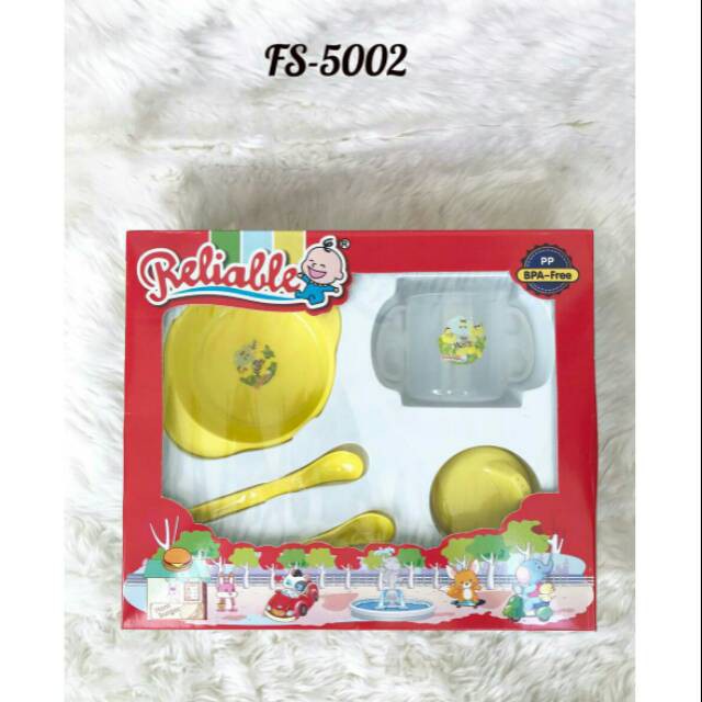 ♥BabyYank♥ RELIABLE FEEDING SET KECIL FS5002 FS5003 FS5004 / KADO PERLENGKAPAN MAKAN BAYI TERMURAH