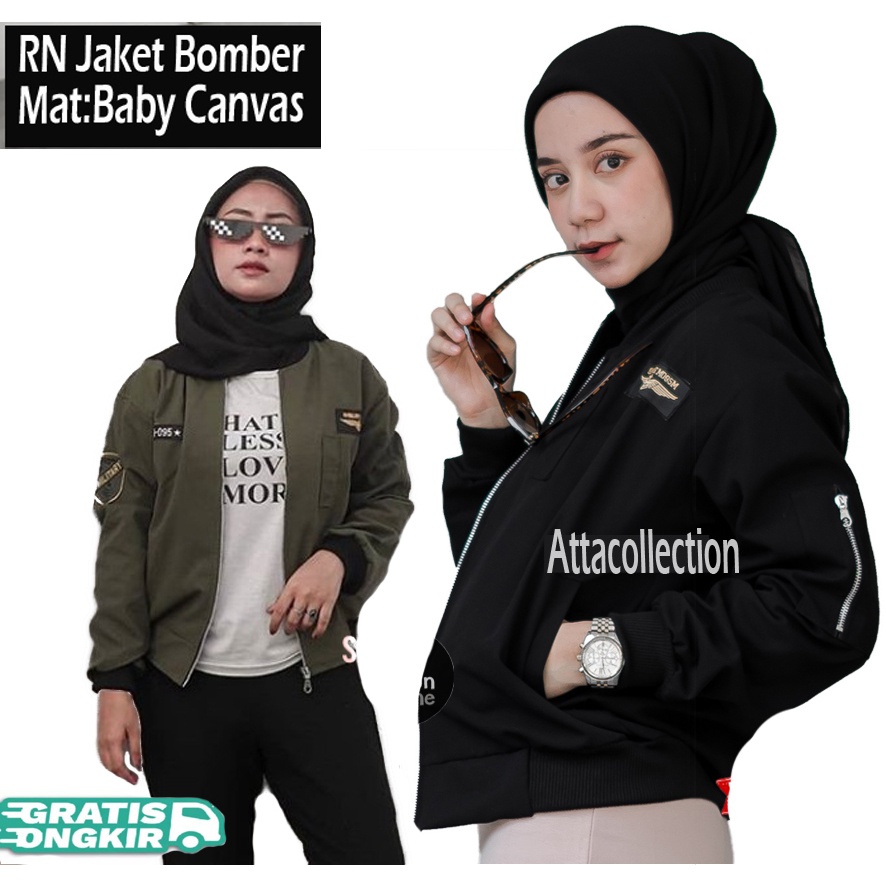 Rn Star Jaket Bomber Wanita Premium Spesial Promo - Jaket Bomber - Jaket Wanita - Jaket Parka Wanita-1