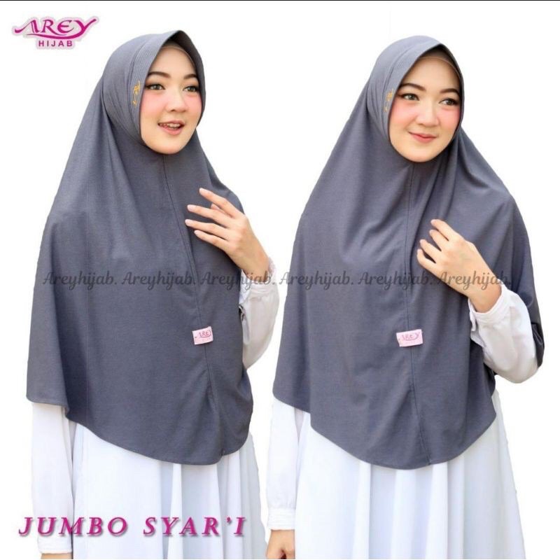 JILAB SYARI ORI AREY BAHAN JERSEY AIRIS PREMIUM HIJAB SYARI INSTAN KHIMAR SYARI INSTAN