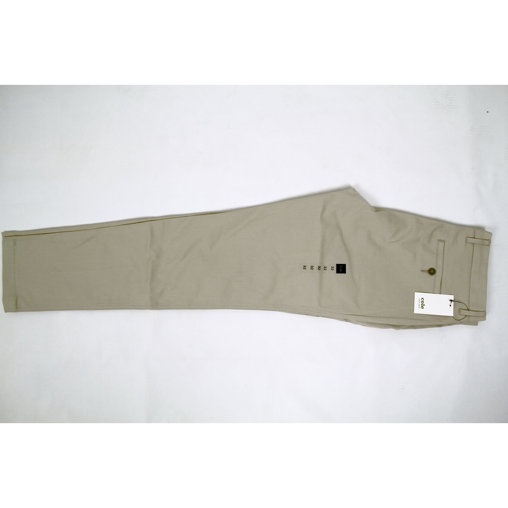 Celana Chino COLE Beige Slimfit Bahan Stretch 05 Original Premium Cotton | Celana Chino Pria | Bahan Melar