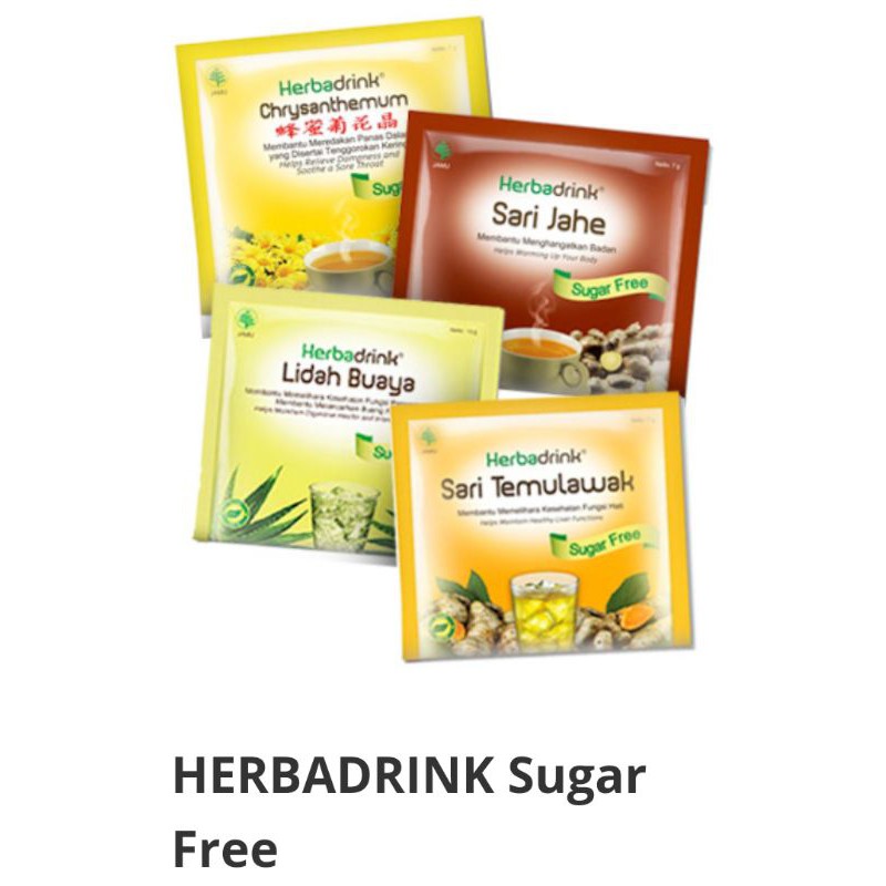 

HERBADRINK SASET BEBAS GULA (Badan Segar Tanpa Gula)