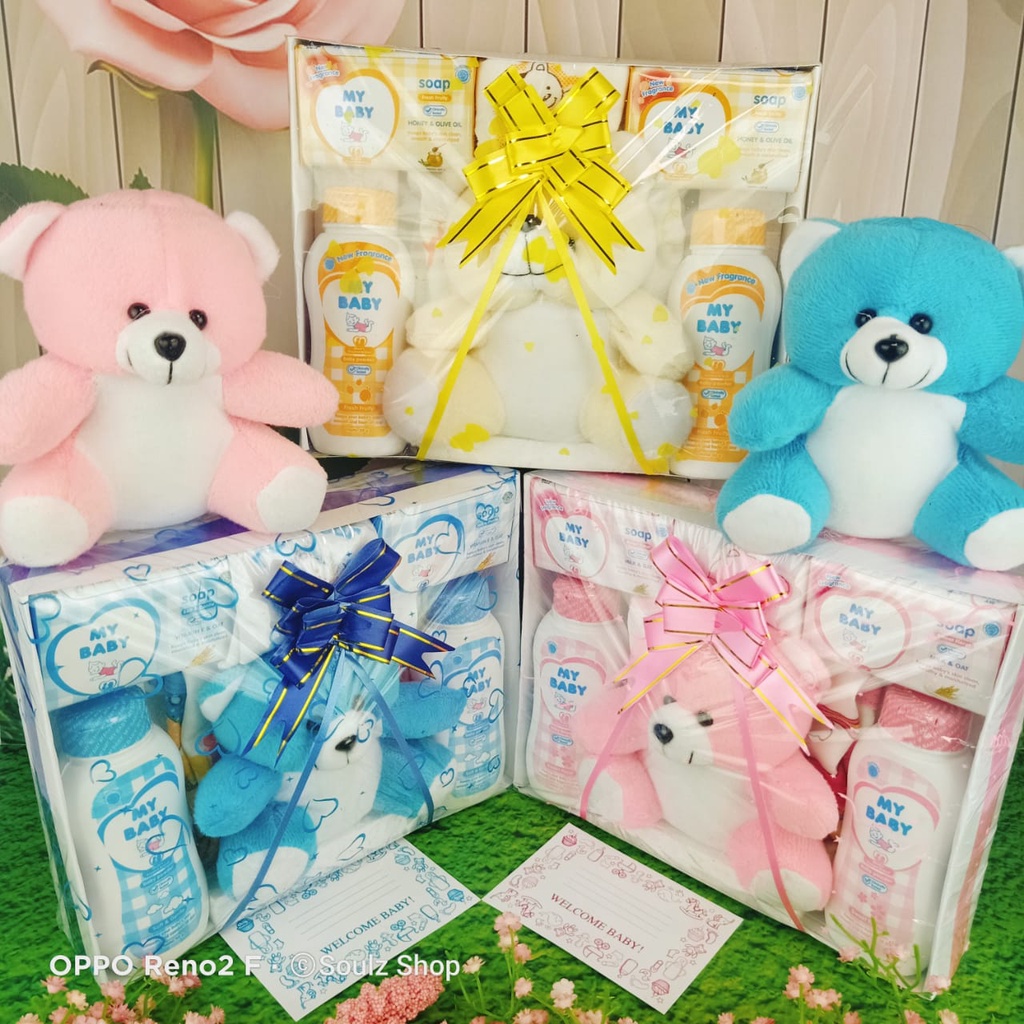 SOUL [Baby 08] Hamper Bayi Kado Lahiran Newborn Paket Set Lengkap  Cute Gift Parcel Real Pict Hampers baby boy and girl Parcel Bayi Laki-laki Perempuan