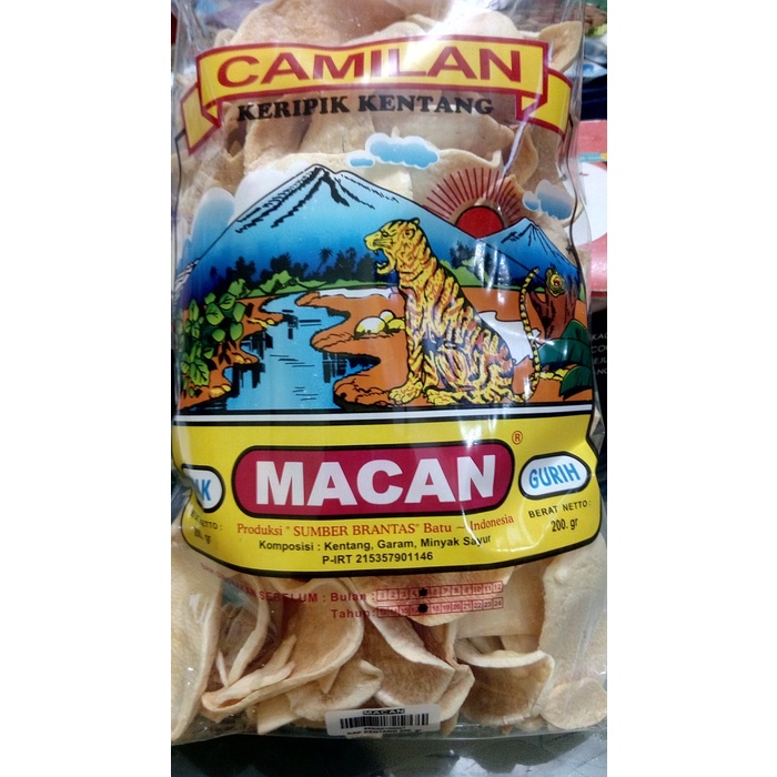 

TERBARU Keripik Kentang Cap Macan Khas Kota Batu