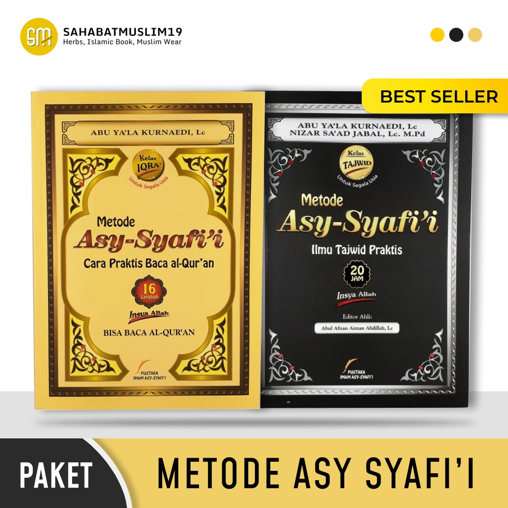 Paket Buku Metode Asy Syafii - Buku Tajwid Praktis Paket Metode Tajwid Lengkap Asy Syafi'i