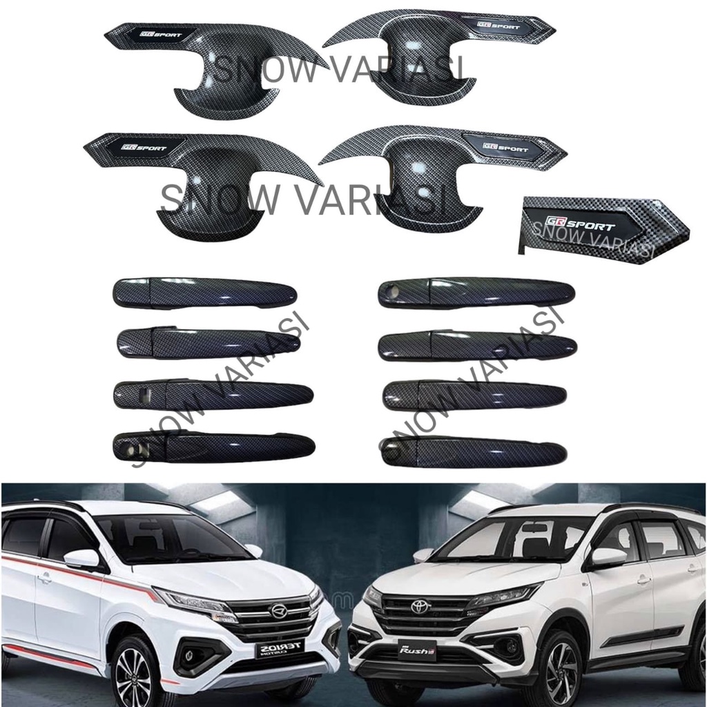 Paket Outer Handle Cover All New Rush Terios GR SPORT 2018 2021 2022 Carbon