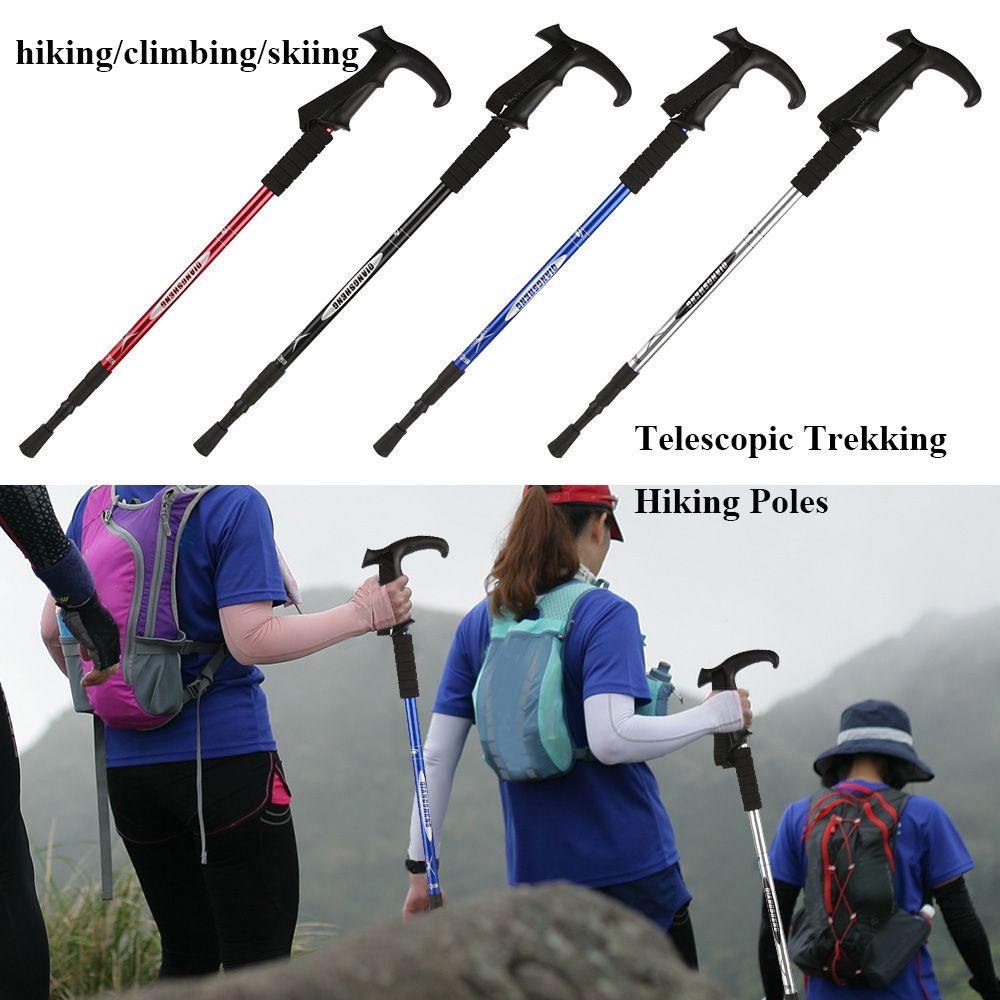 Chookyy Stik Jalan Nordic 64~135cm Karet Ultralight Tips Pelindung Walking Canes