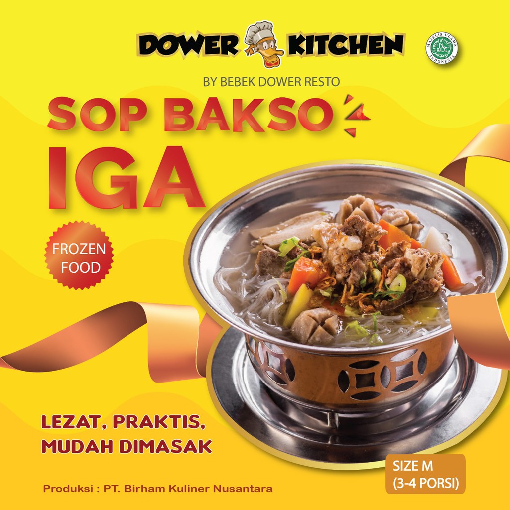 

Bebek Dower Frozen Food Sop Bakso Iga Size M 2-3 Porsi 400 Gram