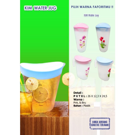 (MURAH) Water Jug 2 liter / Teko Plastik Jumbo / Tempat Air Dingin dan Panas