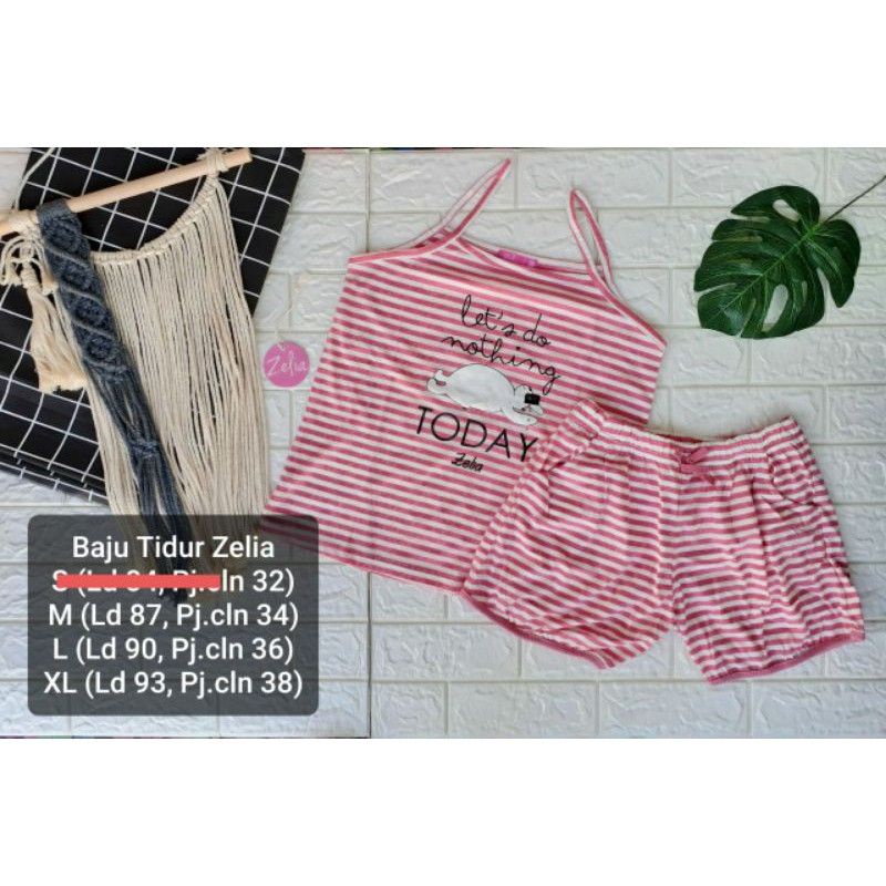 baju tidur/piama dewasa zelia transmart original