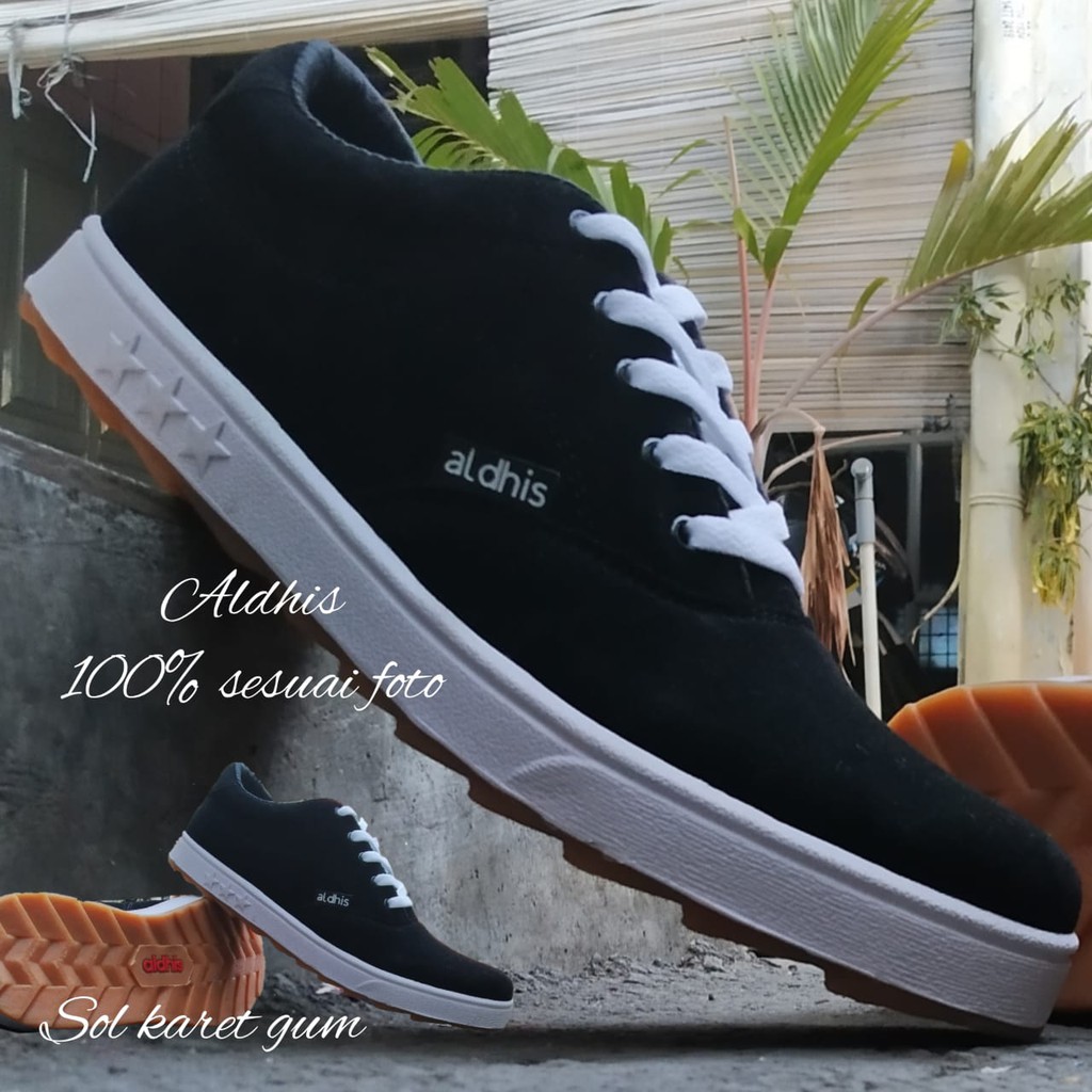 ALDHIS SG2 Sepatu Sneakers Pria Original Asli Sneaker Cowok Kekinian Hitam Putih Terbaru Buat Gaya dan Jalan Jalan Snekers Cowo Dewasa