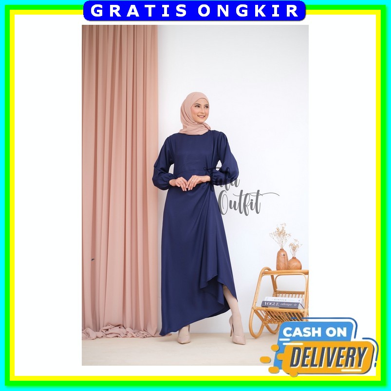 Baju Gamis Gsmis Cewek Baju Muslim Remaja Bju Muslimah Casual Import Premium Mewah Dress Wanita Dres