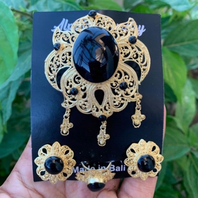 Set Bros Alpaka Bali murah | Bros Dada kebaya Bros Hijab