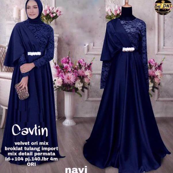 8PZ GAMIS BROKAT CAVLIN // PUSAT KULAKAN BATIK✭ (Kirim Sekarang)Model baru ➔