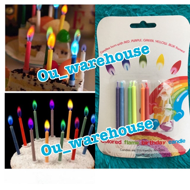 Lilin warna - color candle - warna api sesuai warna lilin - colour light - lilin hbd - lilin ultah