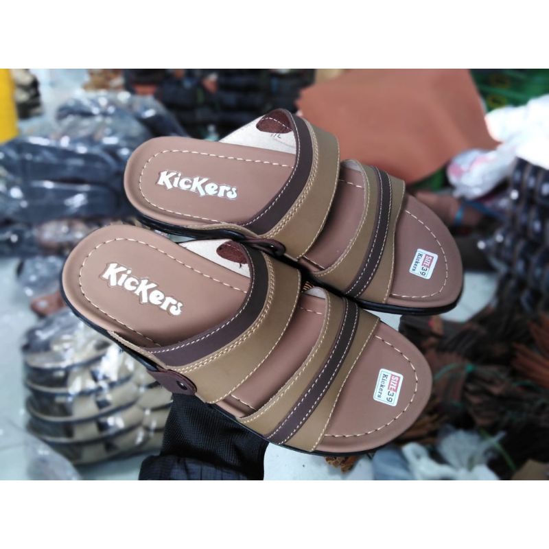 Sendal Pria Kickers Terbaru/Sandal Pria Dewasa Sendal Cowok Keren