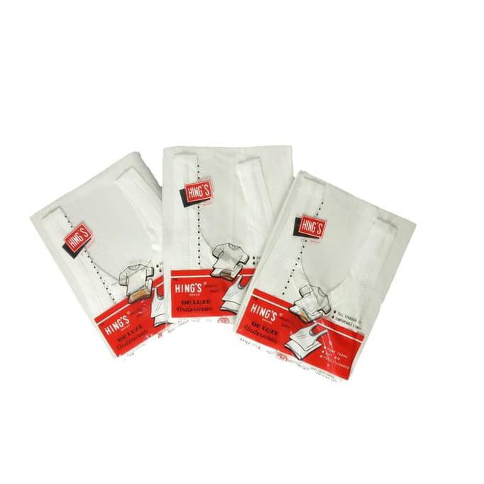 Pd2467- Kaos Singlet Hings Grosir/Kaos Kutang Hings/ Singlet Pria Hings Import - Putih, 32 684S