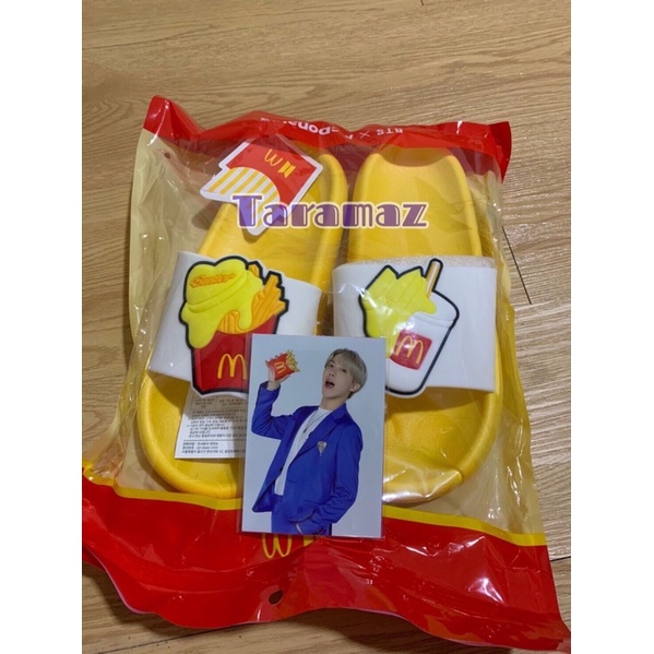 SLIDE SANDAL MCD X BTS PC JHOPE OFFICIAL NEW