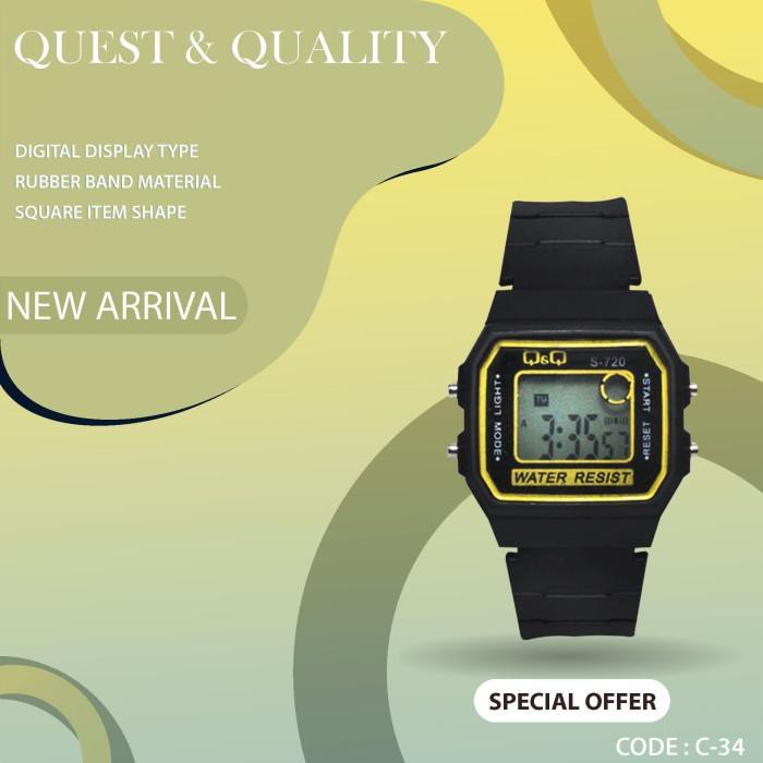 NEW Jam Tangan Unisex Fashionable Tredy Digital Generic C-34