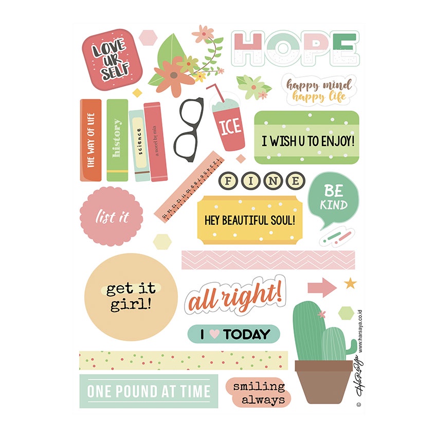 

Hope! Happy Mind Happy Life Stickers