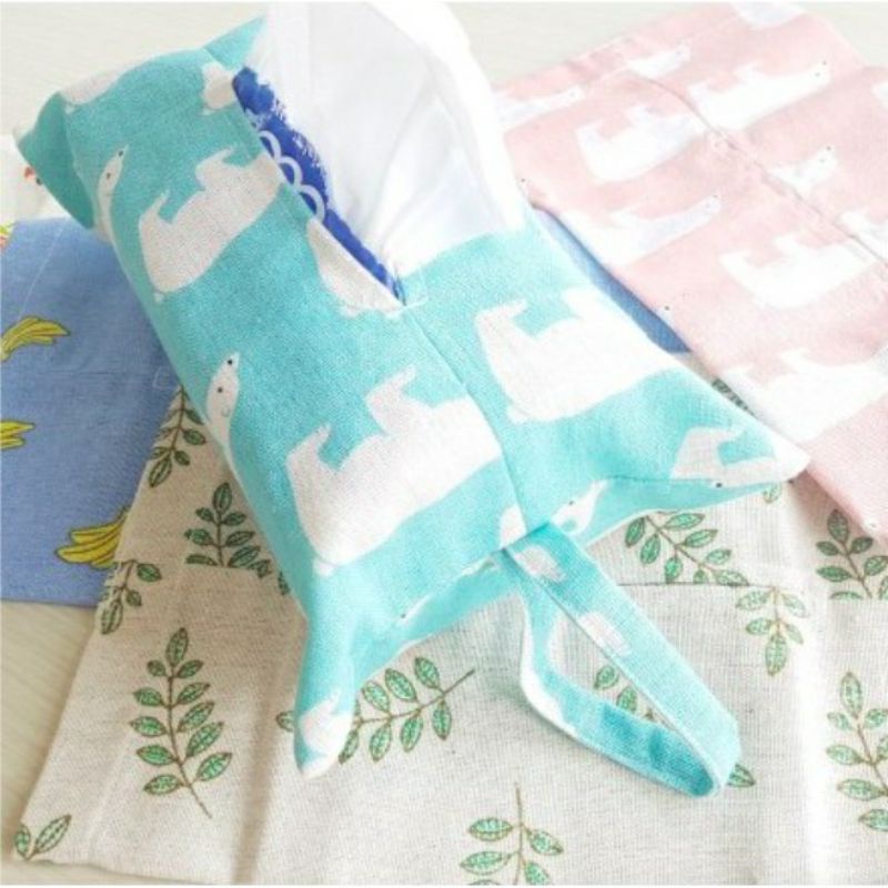 ~ PIYOSHI08 ~ Tempat Tissue Bahan Kanvas Motif Lucu Cover Sarung Tisu  Murah PR97