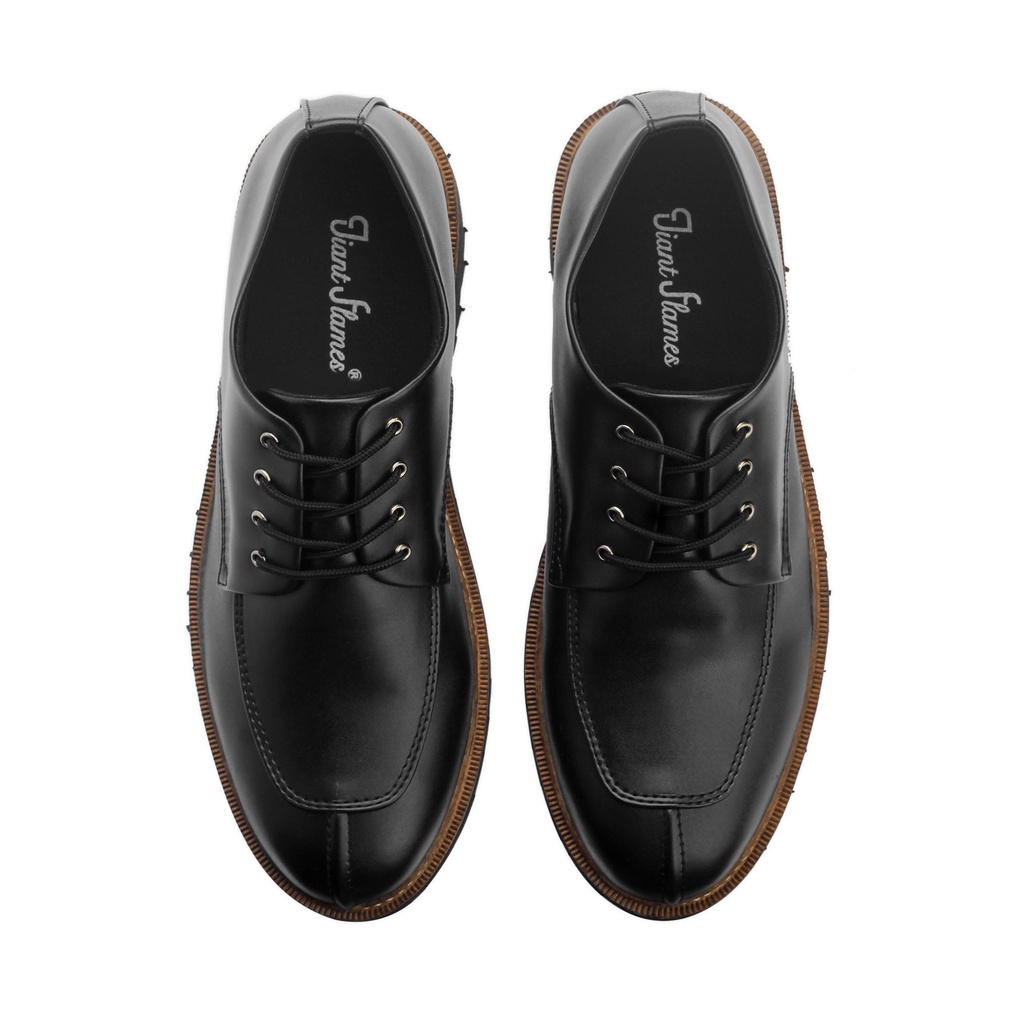 BIMASENA BLACK |ManNeedMe x GIANT FLAMES| Sepatu Pantofel Pria Oxford Formal / Kantor ORIGINAL