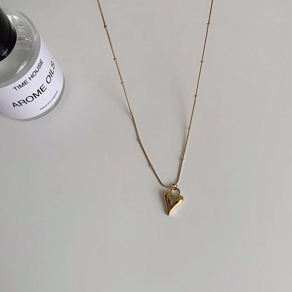 Kalung Gaya Korea Agustina Mewah Geometris Manik-Manik Elegan Retro Sederhana Perempuan Sweater Rantai