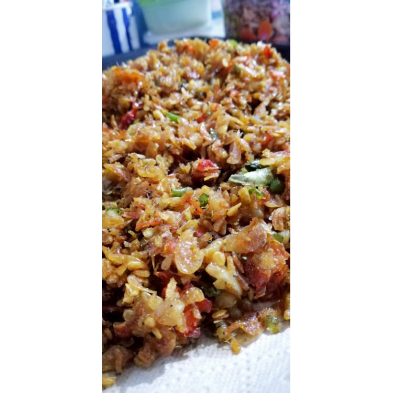 

sambal rebon kering pedas / sambal rebon