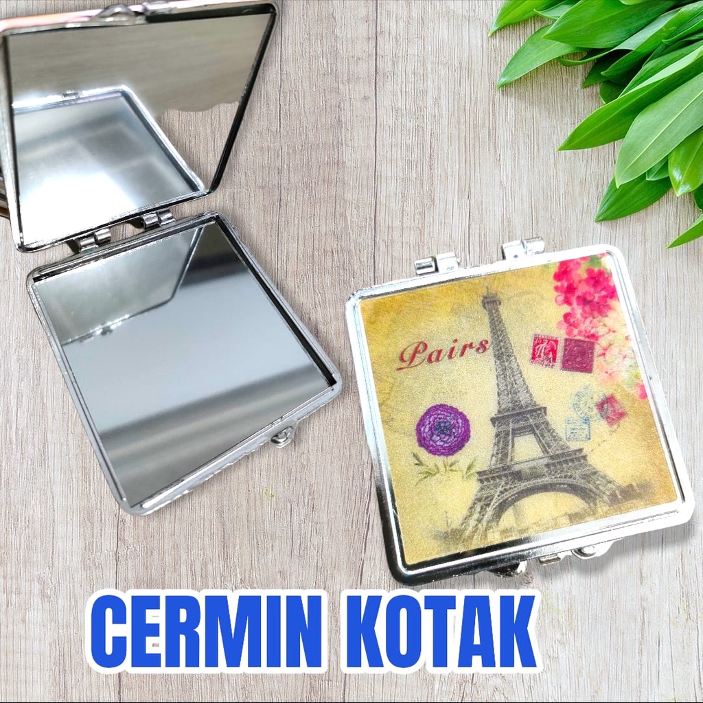 KACA CERMIN KOREA / MIRROR LIPAT PORTABLE MINI LUCU FASHION KUALITAS BAGUS