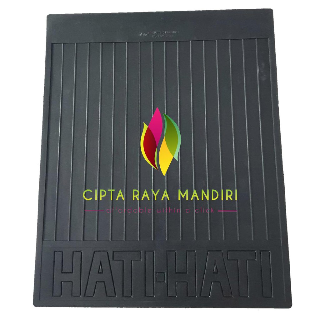 Karpet Karet Alas Lumpur Roda HATI HATI - KC