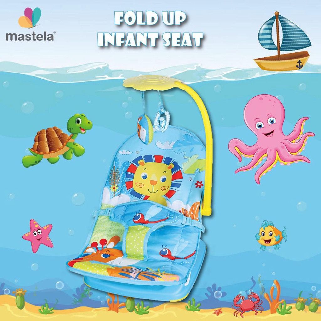 Baby Elle Mastela Infant Seat Bouncer Bayi Tempat Duduk Bayi Sugar Baby-MASTELA - Blue