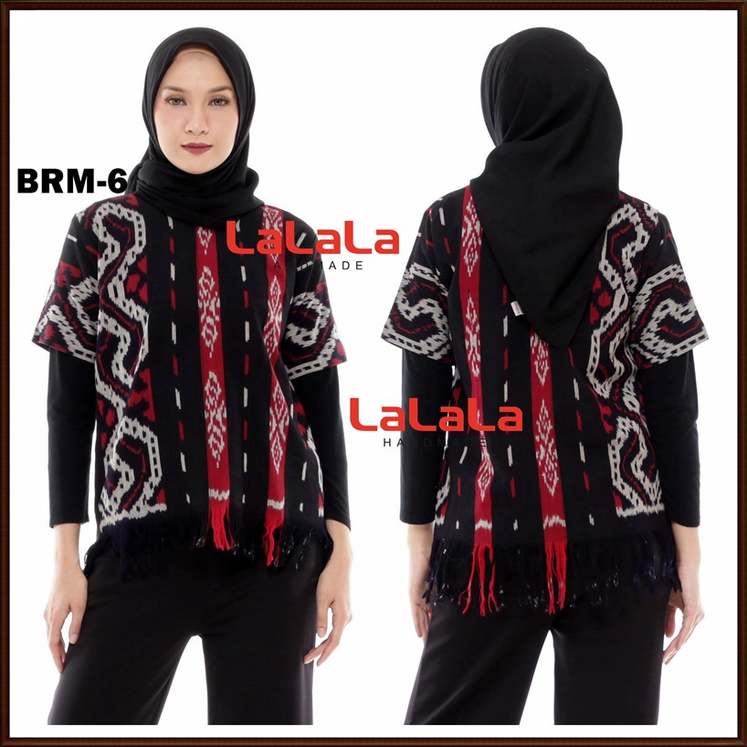 Blouse Tenun Etnik / Atasan Tenun Etnik Bahan Nyaman dipakai