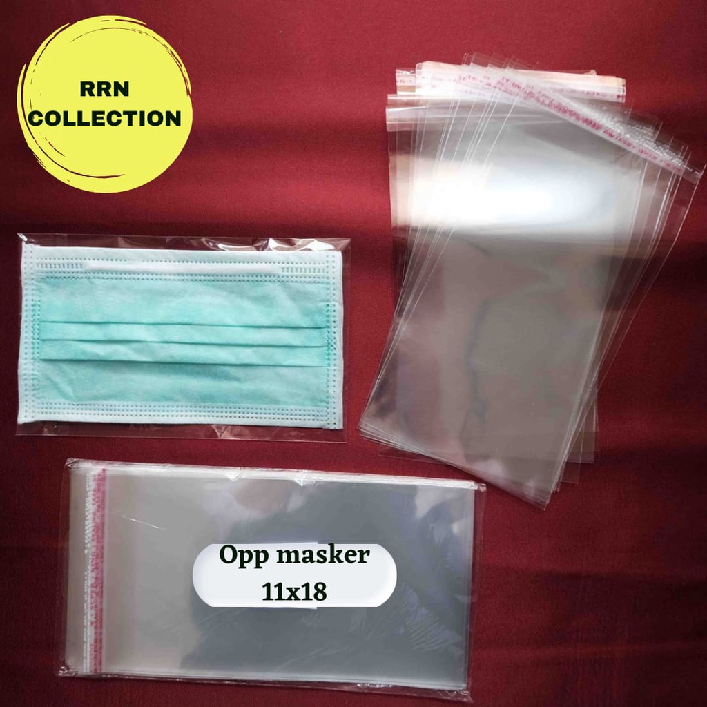 Plastik opp MASKER 11X18 cm/plastik opp bening/plastik opp lem/plastik opp souvenir/opp tebal