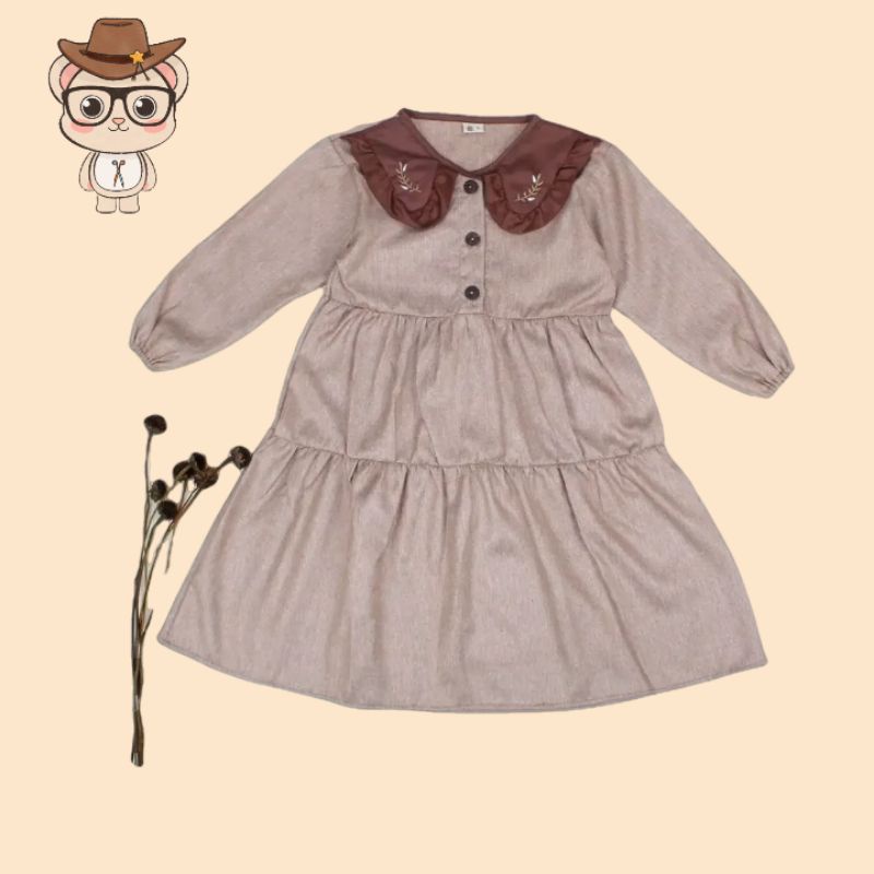 ZEHAN GIRL- DRESS ANAK BALITA CEWEK - DRESS LEBARAN ANAK - FAMILY SERIES - ZEHAN GIRL SERIES FAMILY 