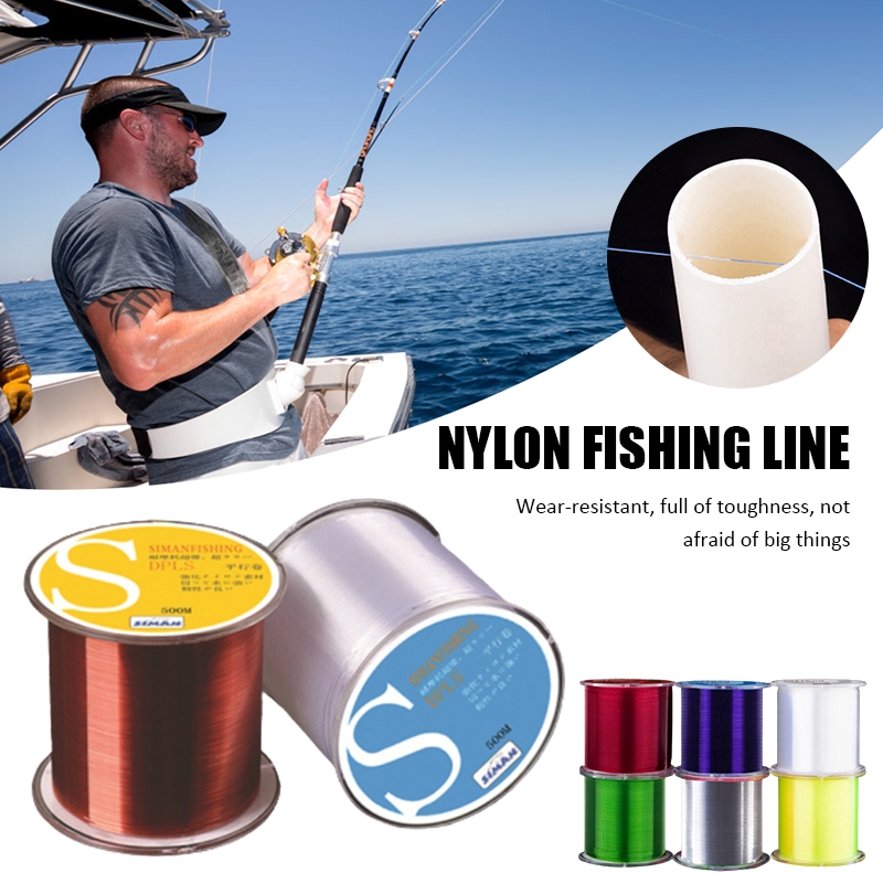 500m Colorful Senar Pancing Daiwa Nylon Fishing Line Ikan Umpan Pancing Memancing Tackle