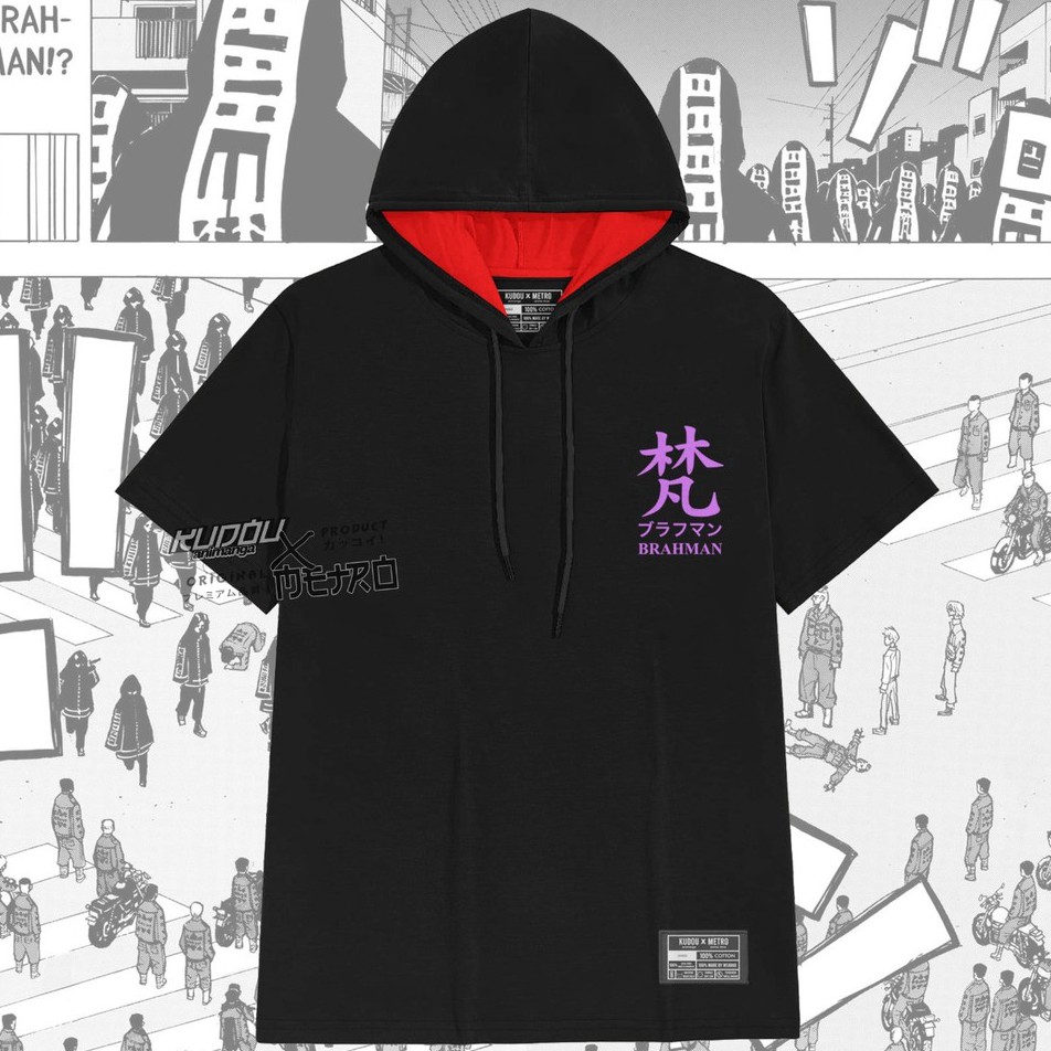 Tshirt Hoodie Brahman Gang  Kawaragi Senju  Black Anime Manga Tokyo Revengers Premium