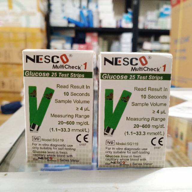 Strip Nesco Gula Nesco Glucose