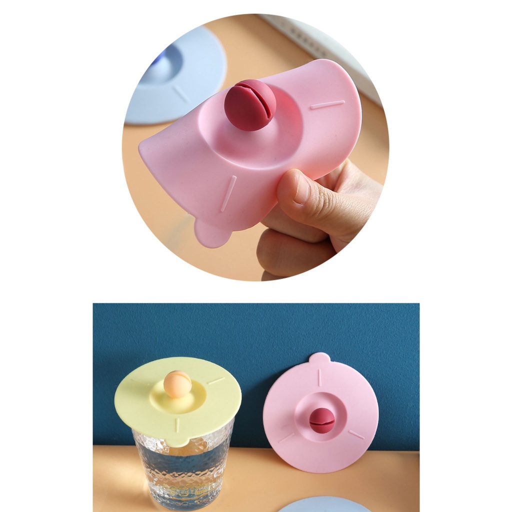 Tutup Gelas Cangkir Silikon / Silicone Mug Lid