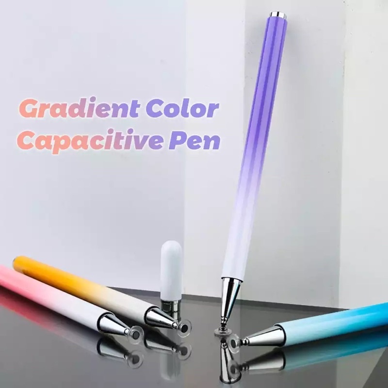 pen stylus support android iphone ipad universal capacitive warna gradasi- E