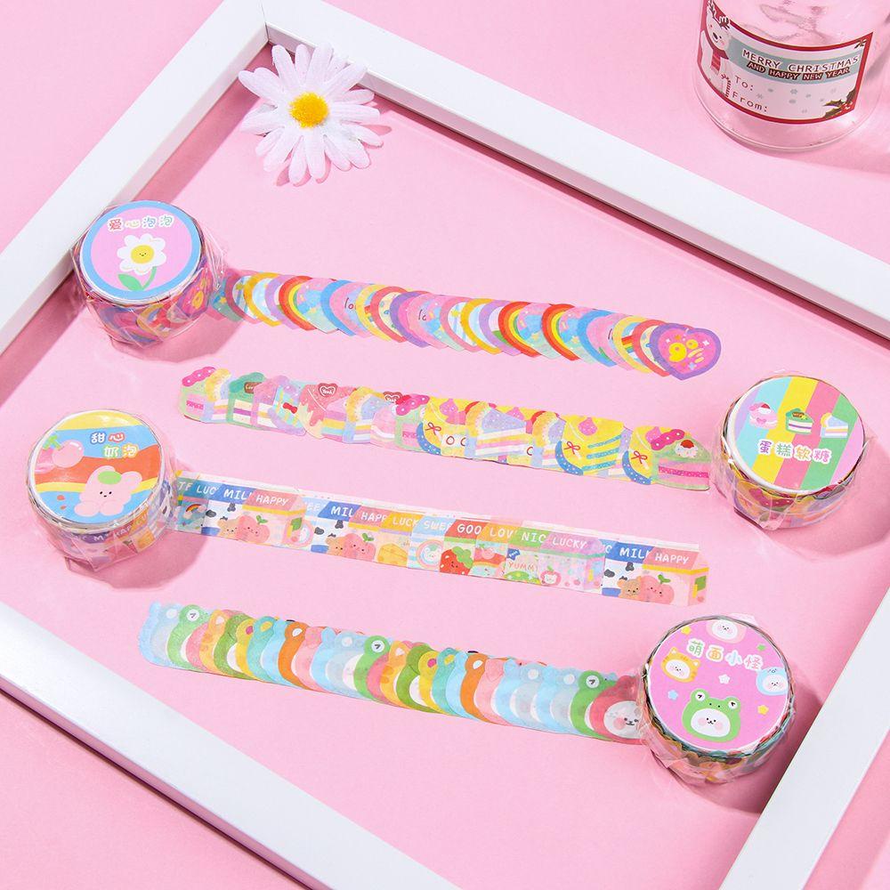 Populer Washi Tape Tearable DIY Kawaii Stiker Scrapbooking Dekoratif